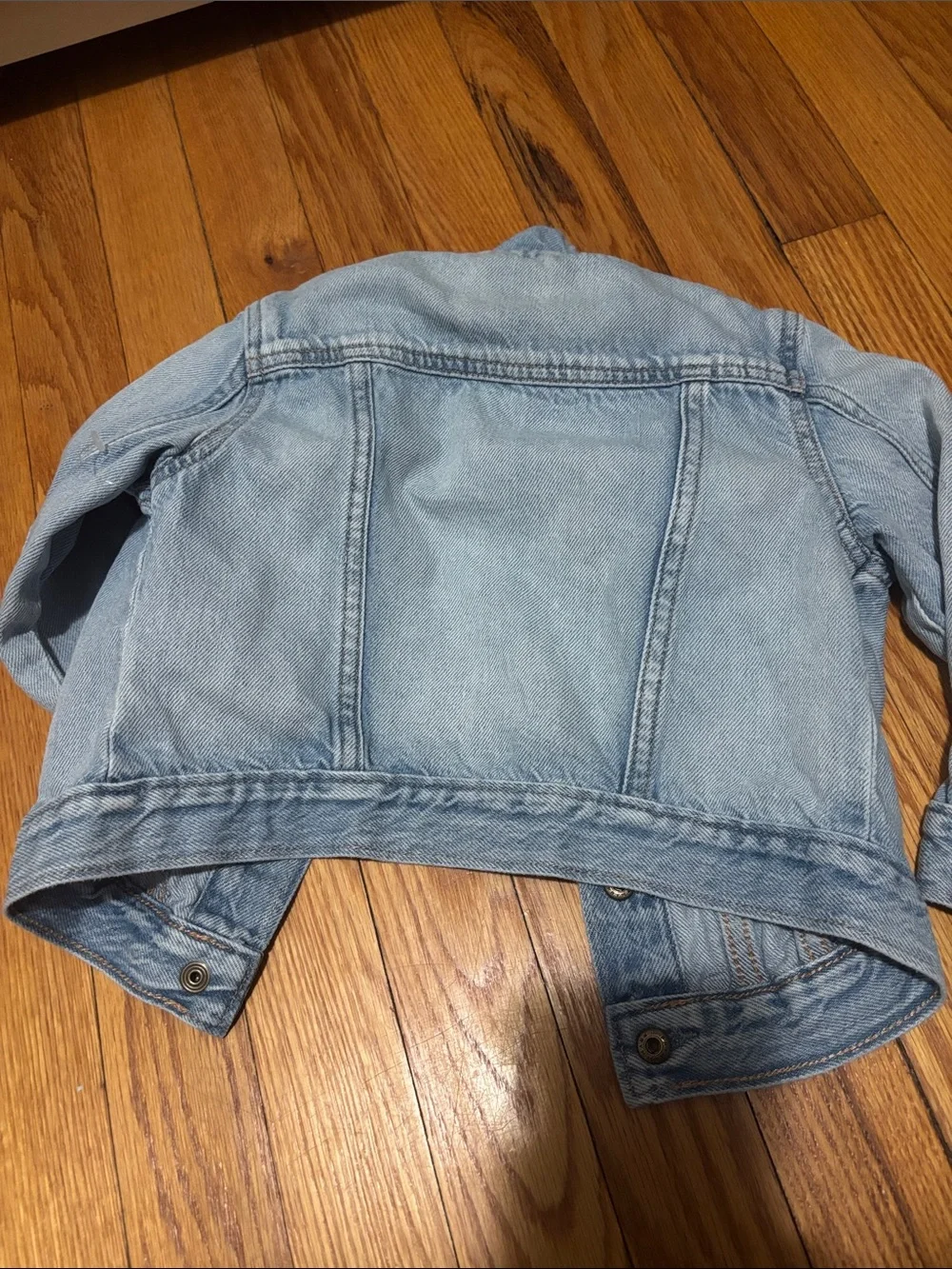 GAP Baby 3T NEW Light Wash Ruffle Detail Denim Jacket